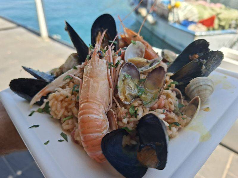 Seafood risotto